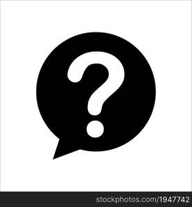 Speech bubble with question mark