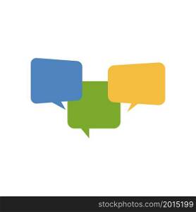 Speech bubbles and dialog bubbles on white background