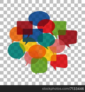 Speech bubbles icon group. Vector eps10 illustration