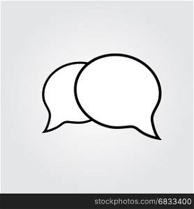Speech Bubbles Icon. Speech bubble icon. One of set web icons