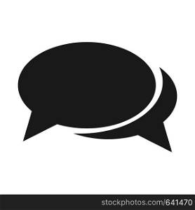 Speech bubbles icon vector simple isolated on white background. Speech bubbles icon vector simple