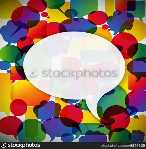 Speech bubbles pattern vector image