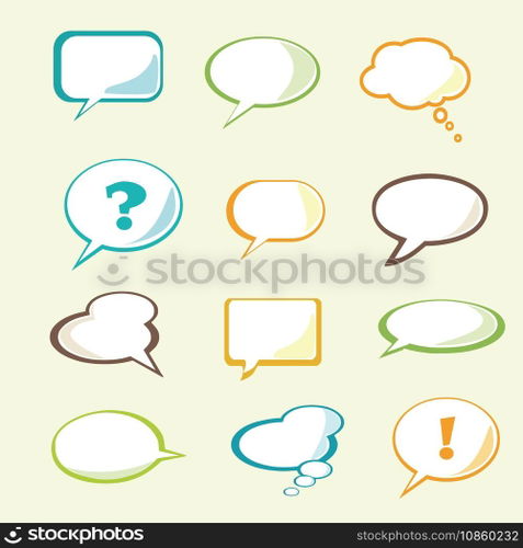 Speech bubbles vector image