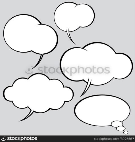 Speech bubbles vector image
