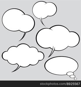 Speech bubbles vector image