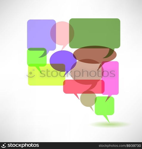 Speech bubbles vector image