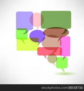 Speech bubbles vector image