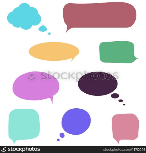 Speech bubbles vector set