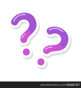 speech bubbles with question marks doubt concept problem solving