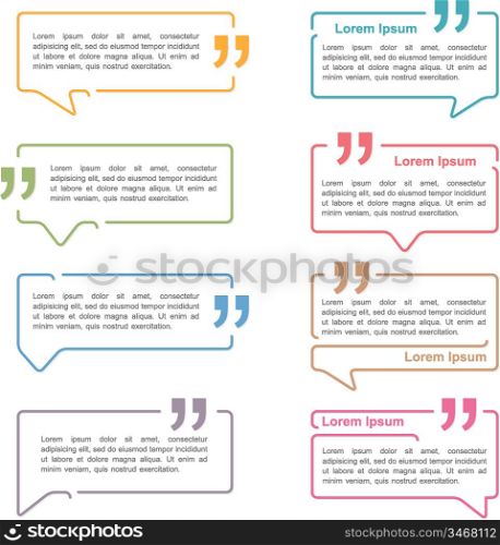 Speech Bubbles with Quotes