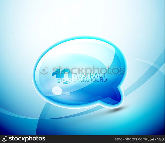 Speech cloud wave technological background