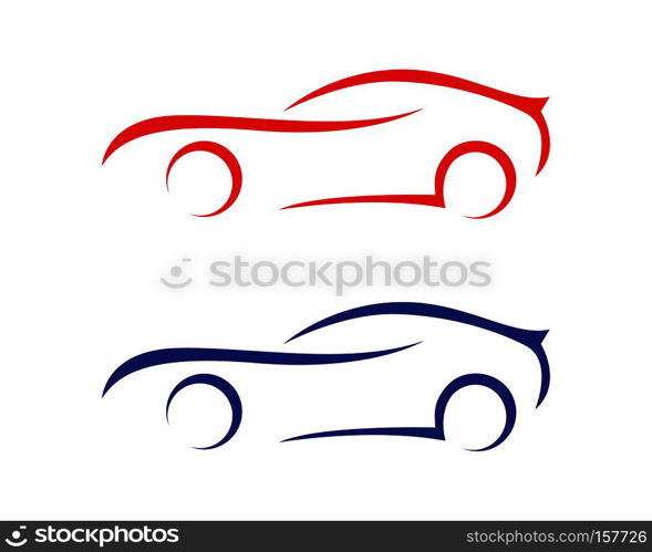 speed Auto car Logo Template vector icon