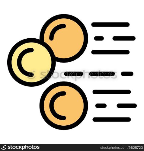 Speed ball icon outline vector. Paint gun. Game target color flat. Speed ball icon vector flat