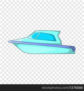 Speed boat icon in cartoon style isolated on background for any web design . Speed boat icon, cartoon style