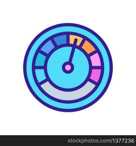 speed indicator icon vector. speed indicator sign. color symbol illustration. speed indicator icon vector outline illustration