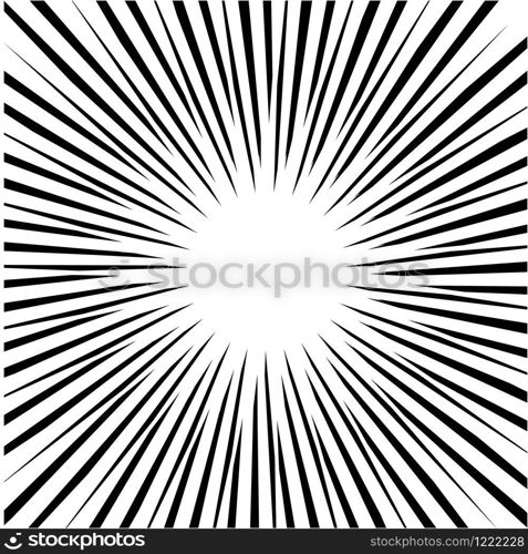 Speed Lines Comic Book Design Element Vector Illustration