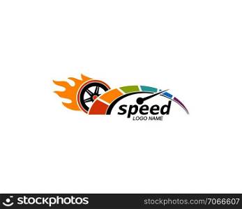 speed logo icon design illustration vector template