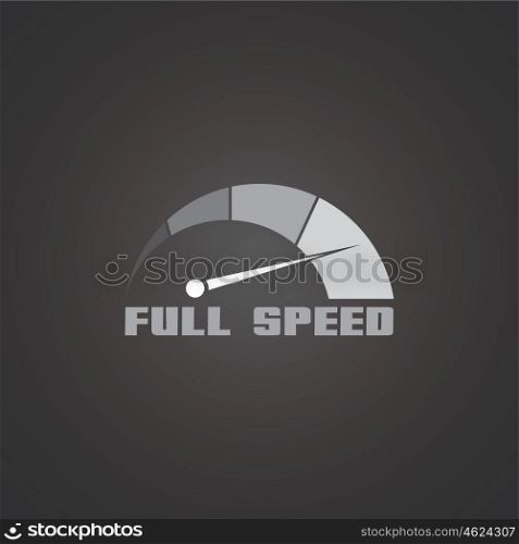 speed meter art. speed meter art theme vector graphic illustration