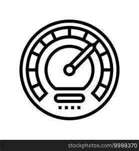 speed optimize line icon vector. speed optimize sign. isolated contour symbol black illustration. speed optimize line icon vector illustration