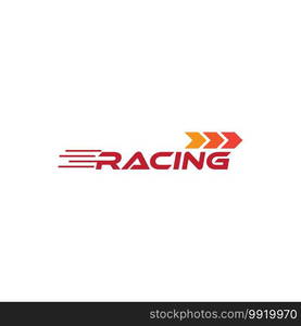 Speed racing logo vector design