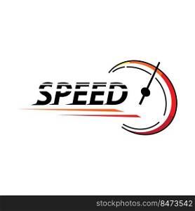 Speed racing logo vector flat design