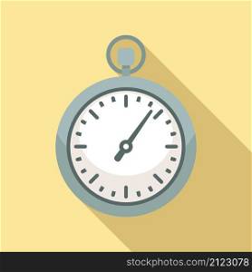 Speed stopwatch icon flat vector. Stop watch. Clock timer. Speed stopwatch icon flat vector. Stop watch