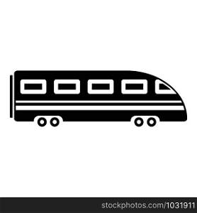 Speed train icon. Simple illustration of speed train vector icon for web design isolated on white background. Speed train icon, simple style