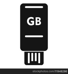 Speed usb disk icon simple vector. Solid state disk. Database server megabyte. Speed usb disk icon simple vector. Solid state disk