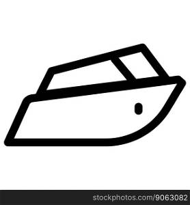 Speedboat frequently used in boat race