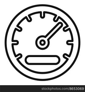 Speedometer icon outline vector. Car engine. Auto service. Speedometer icon outline vector. Car engine