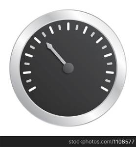 Speedometer icon. Realistic illustration of speedometer vector icon for web design. Speedometer icon, realistic style