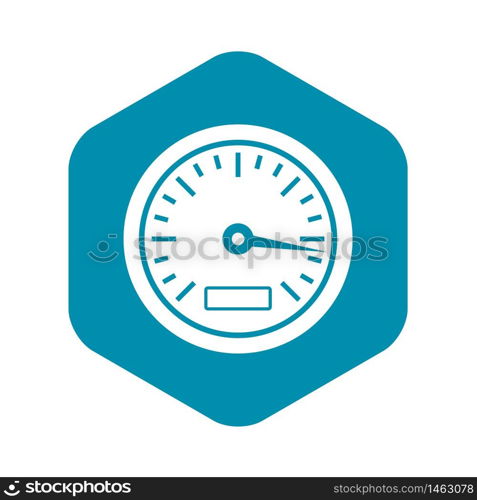 Speedometer icon. Simple illustration of speedometer vector icon for web. Speedometer icon, simple style