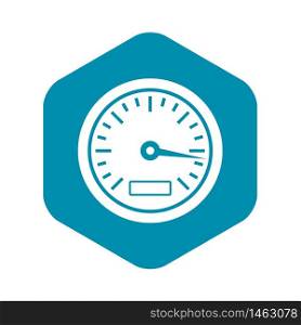 Speedometer icon. Simple illustration of speedometer vector icon for web. Speedometer icon, simple style