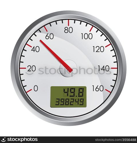 Speedometer Isolated on White Background