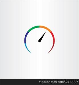 speedometer logo icon vector