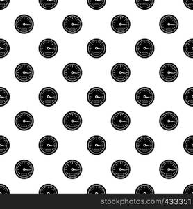 Speedometer pattern seamless in simple style vector illustration. Speedometer pattern vector