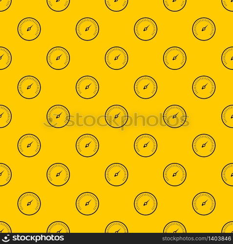 Speedometer pattern seamless vector repeat geometric yellow for any design. Speedometer pattern vector