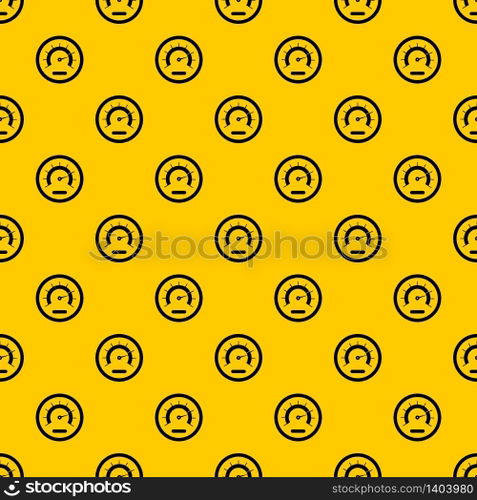 Speedometer pattern seamless vector repeat geometric yellow for any design. Speedometer pattern vector