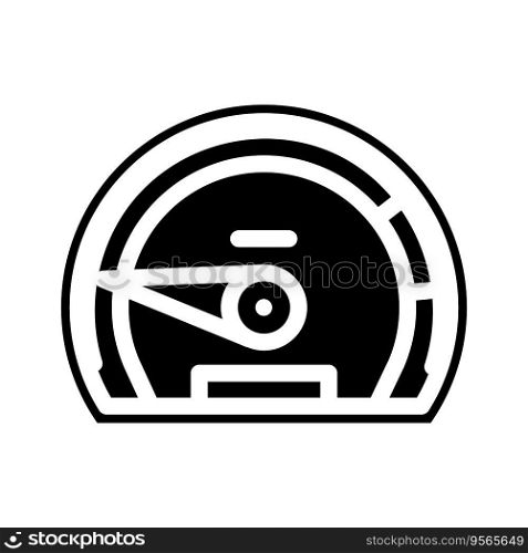 speedometer vehicle speed auto glyph icon vector. speedometer vehicle speed auto sign. isolated symbol illustration. speedometer vehicle speed auto glyph icon vector illustration