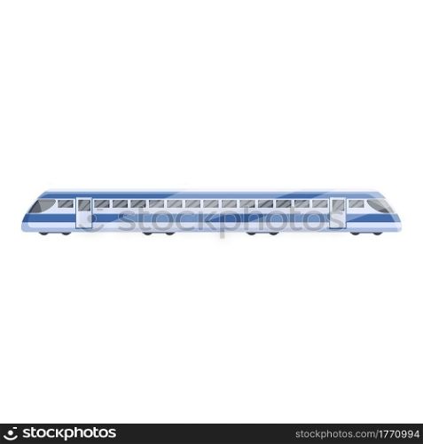 Speedy train icon. Cartoon of Speedy train vector icon for web design isolated on white background. Speedy train icon, cartoon style