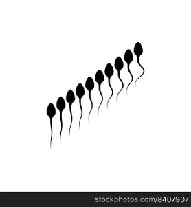 sperm logo stock illustration design