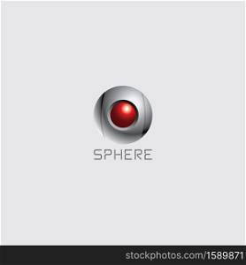 sphere theme logo template vector art illustration. sphere theme logo template