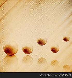 Spheres in motion, wooden design vector illustration.