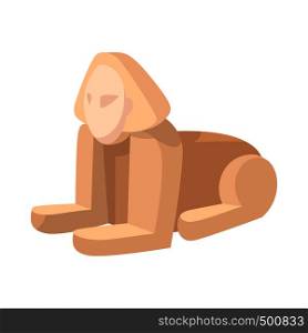 Sphinx icon in cartoon style on a white background. Sphinx icon, cartoon style