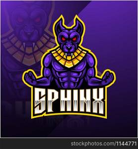 Sphinx sport mascot logo design