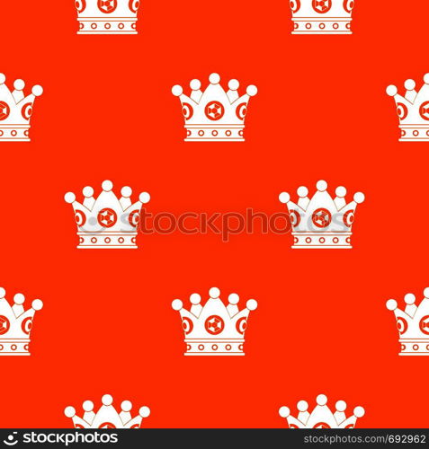 Spica pattern repeat seamless in orange color for any design. Vector geometric illustration. Spica pattern seamless