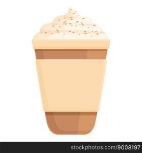 Spice coffee cup icon cartoon vector. Latte drink. Food dessert. Spice coffee cup icon cartoon vector. Latte drink