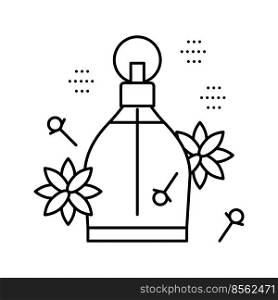 spicy notes perfume line icon vector. spicy notes perfume sign. isolated contour symbol black illustration. spicy notes perfume line icon vector illustration