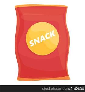 Spicy snack icon cartoon vector. Flavor food. Red pepper. Spicy snack icon cartoon vector. Flavor food