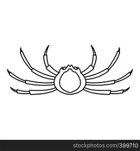Spider crab icon. Outline illustration of spider crab vector icon for web. Spider crab icon, outline style